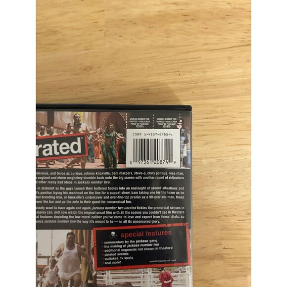 Jackass Number Two Unrated 2006 DVD Comedy Johnny Knoxville MTV Films Pre-Owned - Picture 4 of 4